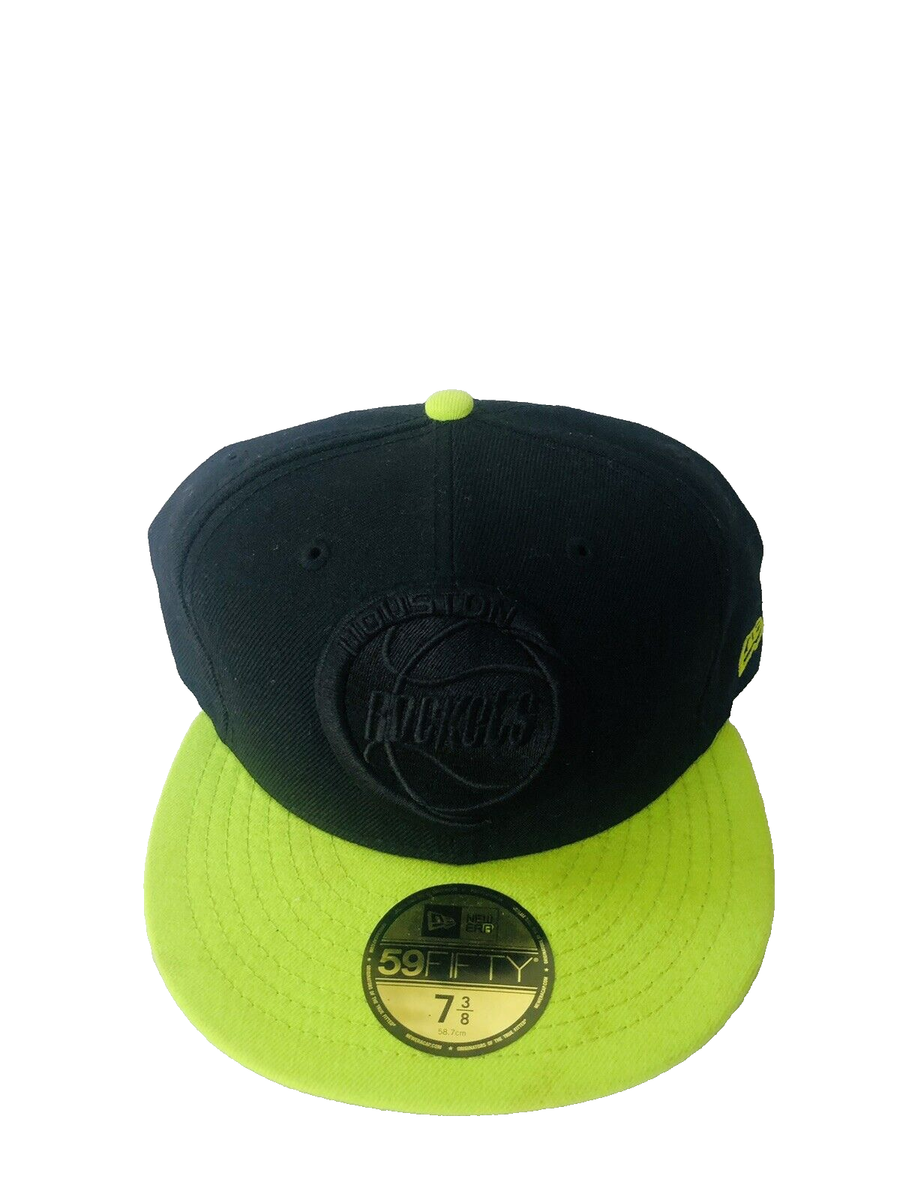 Houston Rockets Hardwood Classics New Era Lime Green Black