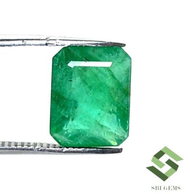10x8 mm Natural Emerald Octagon Cut 2.85 CTS Zambia Loose Certified Gemstone