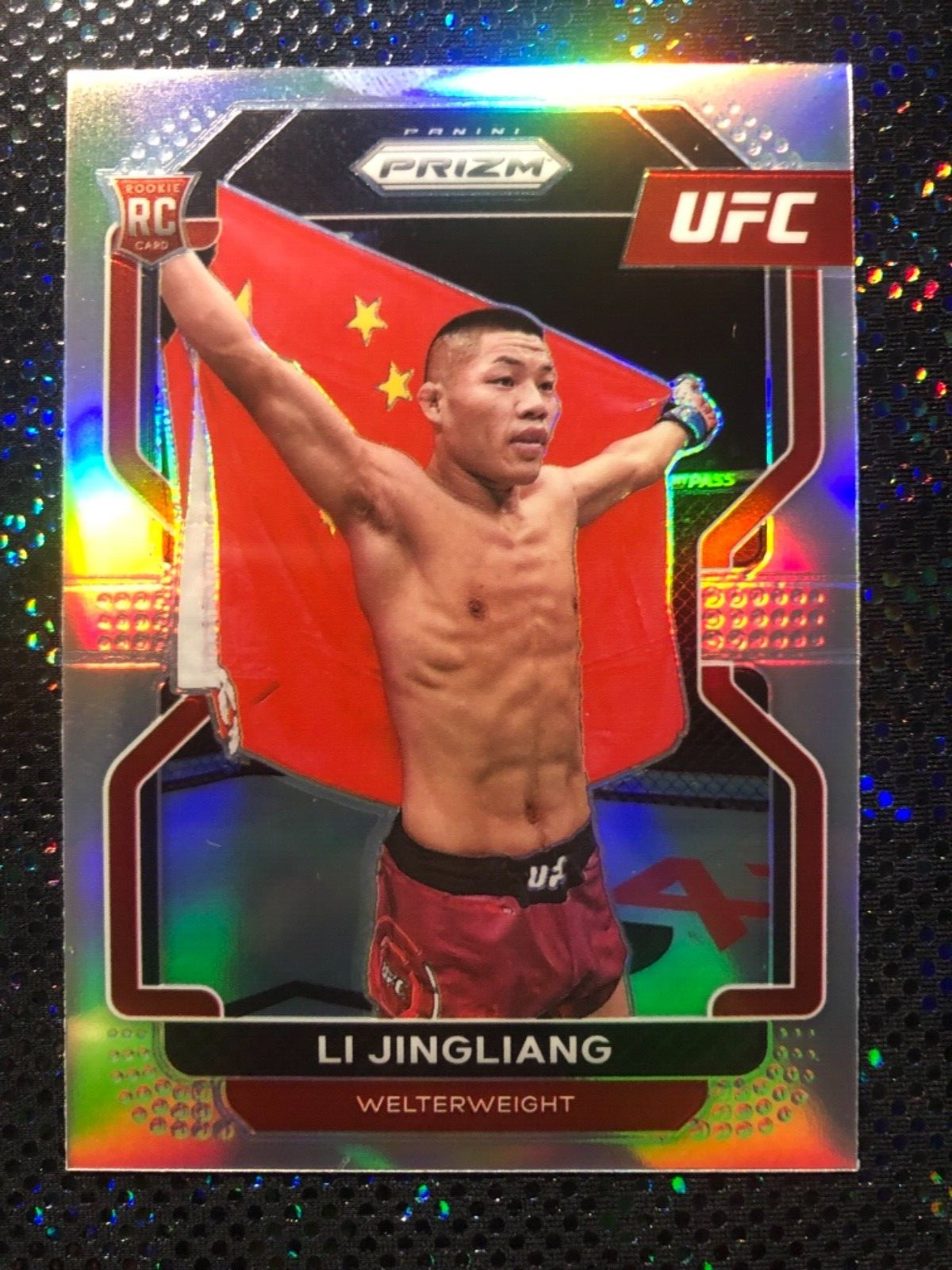 2022 Prizm UFC Li Jingliang Silver Prizm Rookie RC #118