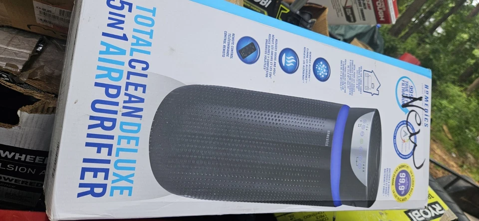 Homedics AP-T45-BK 空气净化器,抗过敏原清洁剂 UV-C 浅黑色 — 第 4/4 张图片