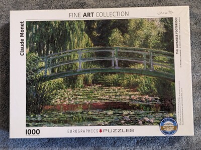 Eurographics 1000 PC Puzzle The Japanese Footbridge Claude Monet Sealed New