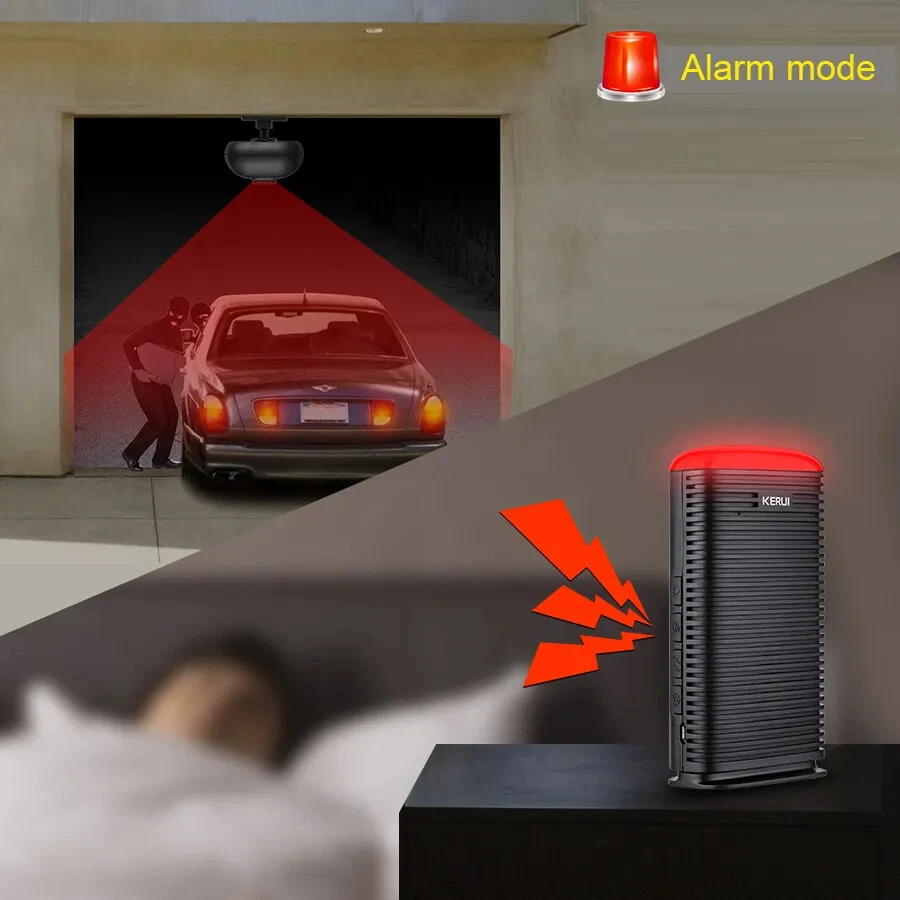 Driveway Garage Alarm Wireless Detector Outdoor Motion Sensor Alarm Security Lot - Image 4 of 4