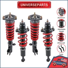 4Pcs Front & Rear Coilovers Shock Struts For 08-16 Mitsubishi Lancer & Ralliart