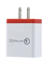 White Red US 4 Port Fast Quick Charge QC 3.0 USB Wall Charger Power Adapter Plug