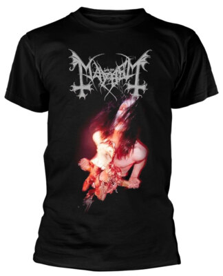 Mayhem 'Maniac' (Schwarz) T-Shirt - NEU & OFFIZIELL!