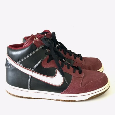Nike Dunk High 6.0 PRM Black / White-TM Red 506266-016 Men s Size 11
