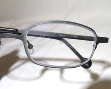 NOS Vintage LA Eyeworks "FULLY" Gray 552 TITANIUM Eyeglass Frames, 2000 Italy