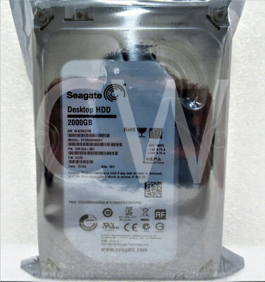 0-HOURS Seagate ST2000DM001 1ER164-301 2TB 7200RPM 6Gbps 3.5''SATA HDD Hard Drive