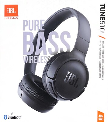 JBL Tune 510BT Bluetooth Headset-Black