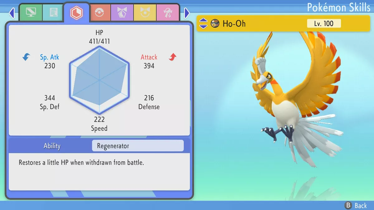 💎Pokemon Brilliant Diamond/Shining Pearl HO-OH ✨6IV Ultra Shiny Adamant  Lv100