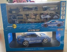 Hotworks 1/18 Scale Diecast Auto Pro Shop Bilstein GT Porsche 911 Turbo