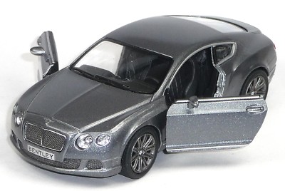 2012 Bentley Continental GT Speed Sammlermodell grau 1:38 von KINSMART Neuware!