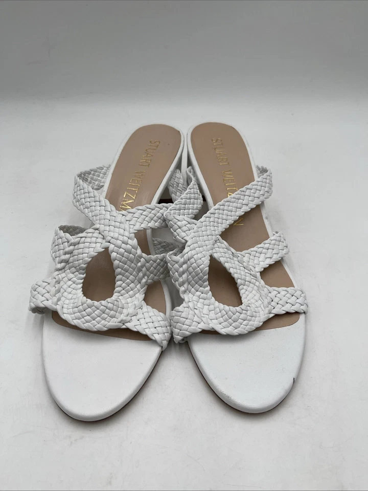 Women’s Stuart Weitzman Rosie 50 Sandal Sandals White Size 9 - Image 2 of 4