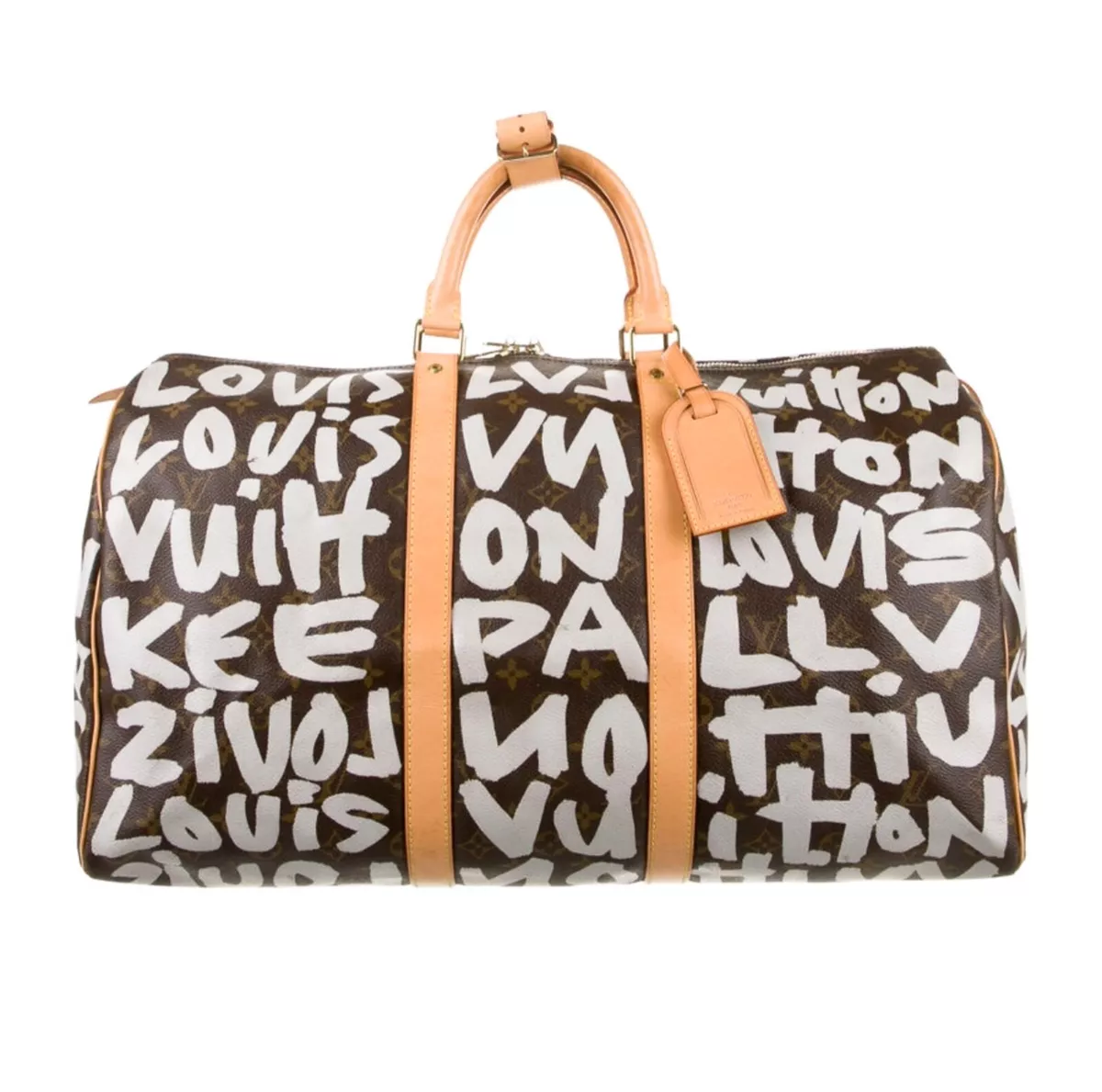 Louis Vuitton 2001 Pre-owned Monogram Graffiti Keepall 50 Travel Bag - Brown