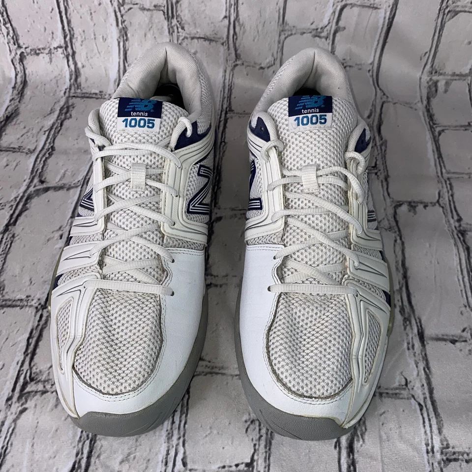 Zapatillas de tenis New Balance 1005 para mujer blancas azules talla 13 Foto 4 de 4