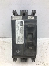 Federal Pacific Type NE 20A 2 Pole Circuit Breaker (Used)