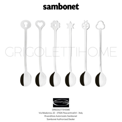 Sambonet - Party Items Portafortuna - Set Of 6 Teaspoons - 52550C51