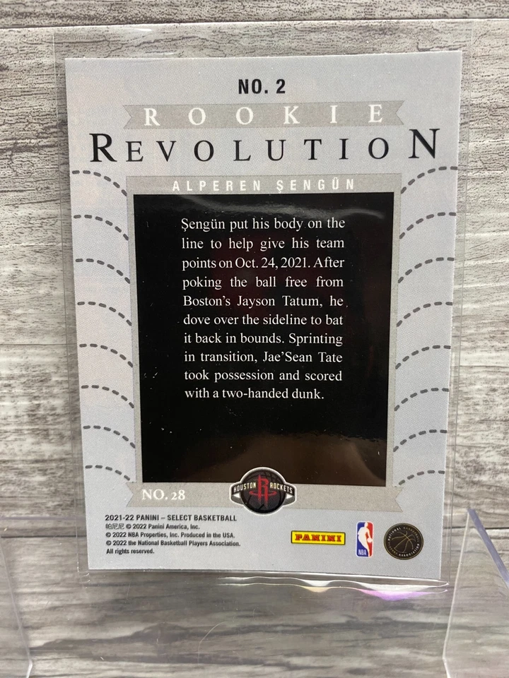 2021-22 Panini Select Basketball Alperen Sengun Rookie Revolution Insert #2 SP - Image 2 of 2