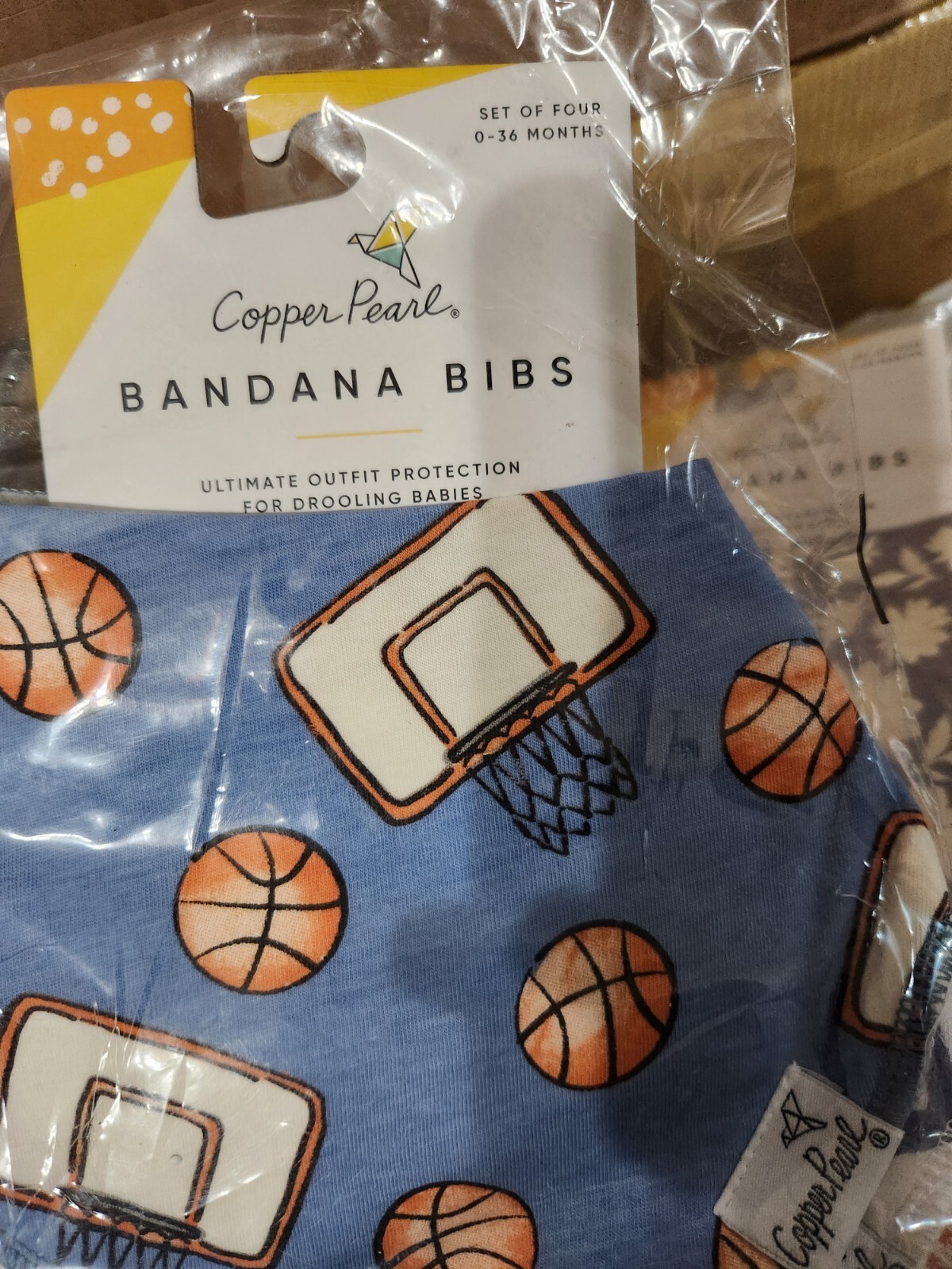 Copper PearlBANDANA BIBS Baby Bib Set for Drooling & Teething SET OF 4