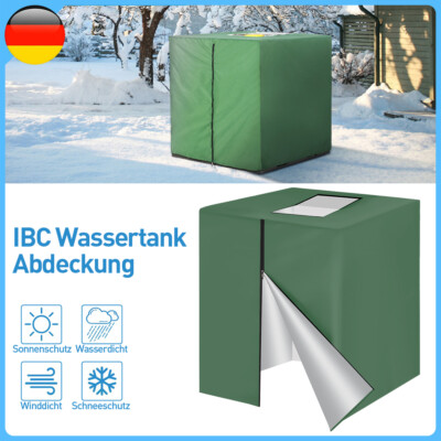 1000L IBC Tank Abdeckung Regenwassertank Wasserdicht Cover UV-Folie Abdeckplane