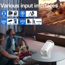 Mini 180º 1080p Smart Beam Mini Projector - Wired USB Home Office Entertainment