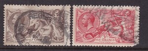 GREAT BRITAIN ^^^   x2    RARER  used    Seahorses  CLASSICs @xxxdco803gb04xx