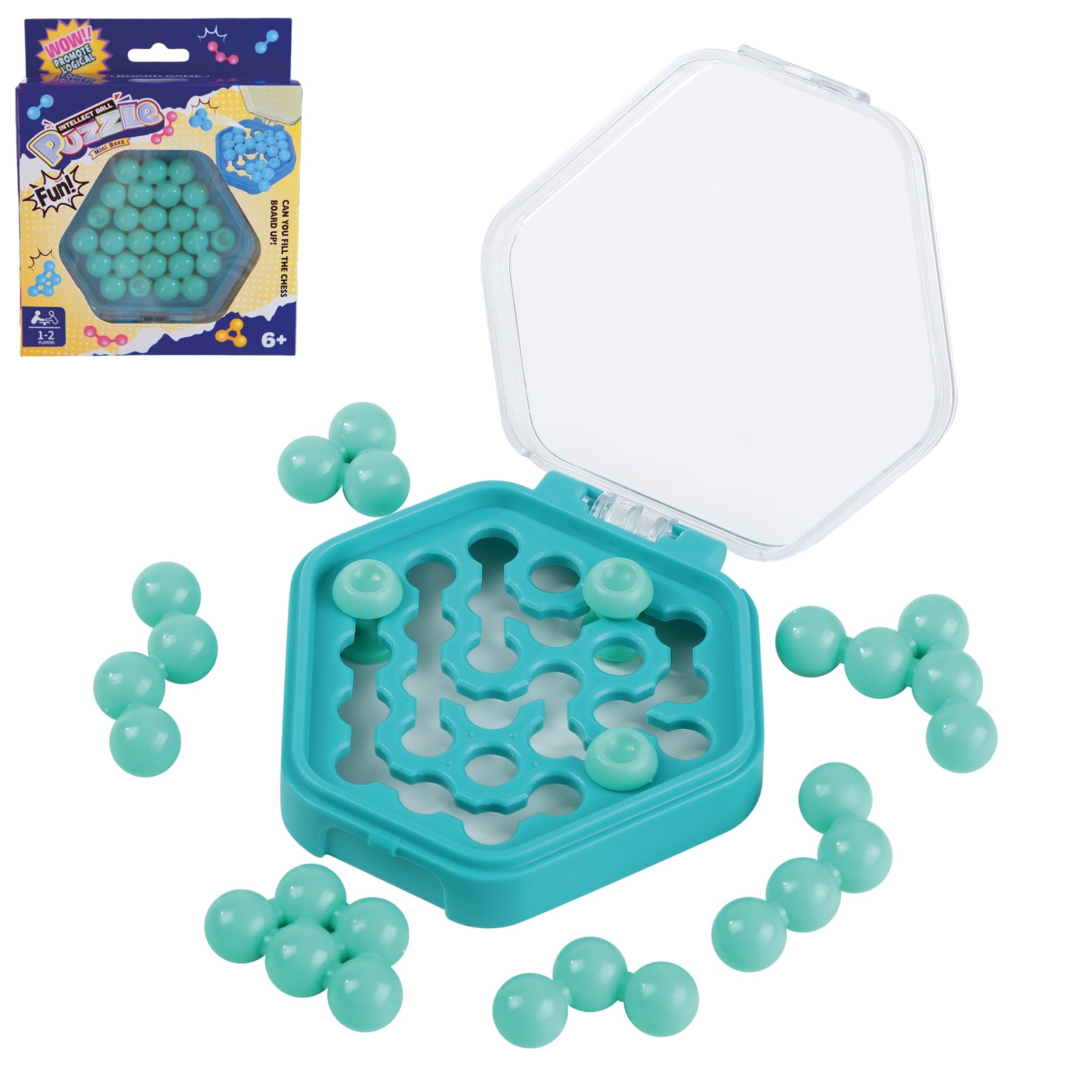 Suerte Brain Puzzle Games for Adult Pocket Puzzle Beads Brain Teaser Puzzle G...