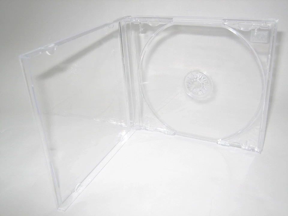LDB 50 TOP QUALITY 10.4MM STANDARD SINGLE CD JEWEL CASES W CLEAR TRAY KC04PK-CDA