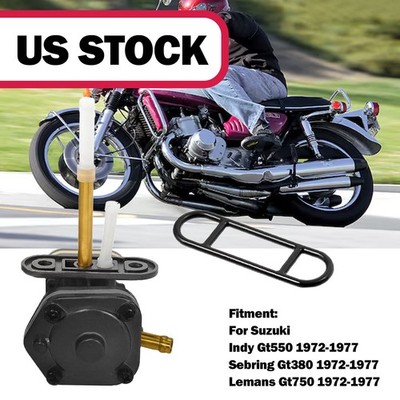 XTevu Brandstofkraan, 44MM Gaskraan Petcock Valve Compatibel Voor SUZUKI GT250 GT380 GT500 GT550 GT750, Motorfiets Brandstoftankklep