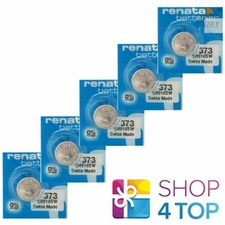 5 RENATA 373 SR916SW BATTERIES SILVER 1.55V SR68 WATCH SWISS MADE EXP 2026 NEW
