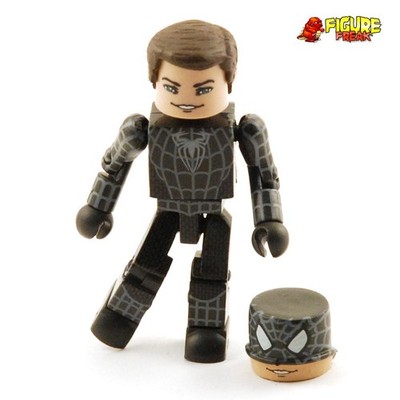 Marvel Minimates Series 18 Spider-Man Movie Unmasked Black Suit Spider-Man