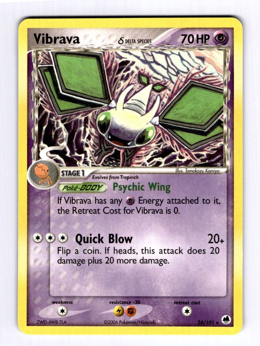 Vibrava - 024/101 (Delta Dragon Frontiers #24 (2006) Rare NM Pokemon