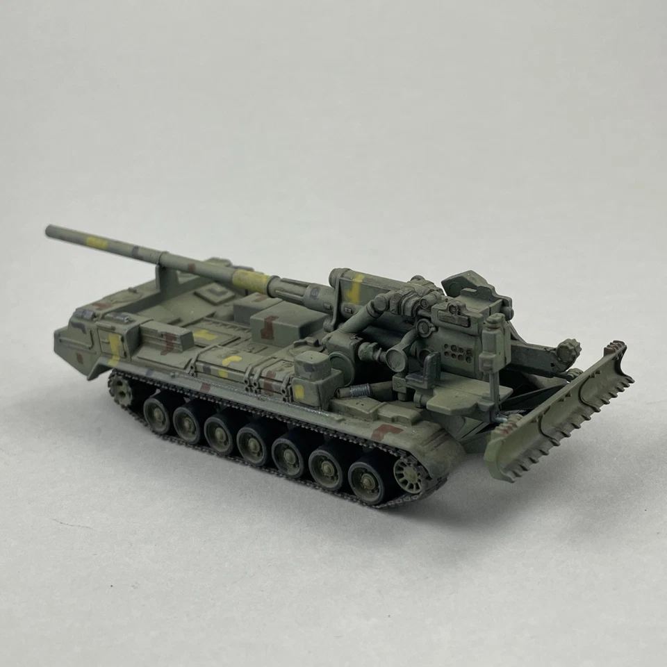 2S7 Pion Ukrainian Army Pro Painted Conversion Diecast Tank De Agostini 1/72 - Image 3 of 4