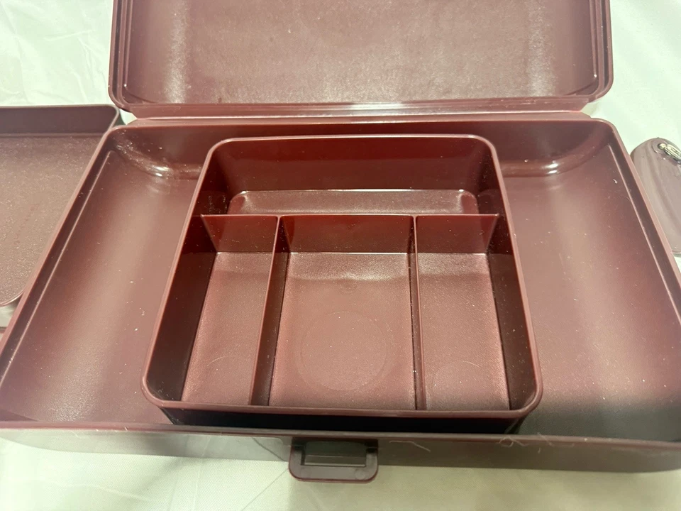 Винтажный дорожный чехол для макияжа Tupperware 1624-2 Tuppercraft личный камердинер - Изображение 2 из 4