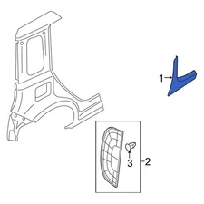 For Nissan Cube 2009-2014 Nissan 788651FA0D Rear Left Stone Guard