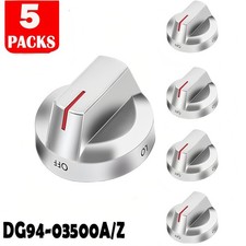 For NE63T8111SS/AA Samsung Electric Stove Oven Range Knob DG94-03500A/Z 5Pcs