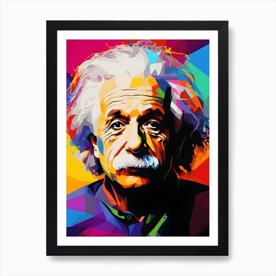 Albert Einstein Art Print Framed Wall Art Poster Canvas Print Picture