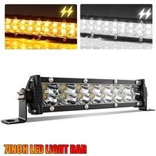 7inch Yellow White Led Work Light Bar Flood Spot Beam Offroad Driving Fog Lamp 7inch Yellow White Led Work Light Bar Flood Spot Beam Offroad Driving Fog Lamp