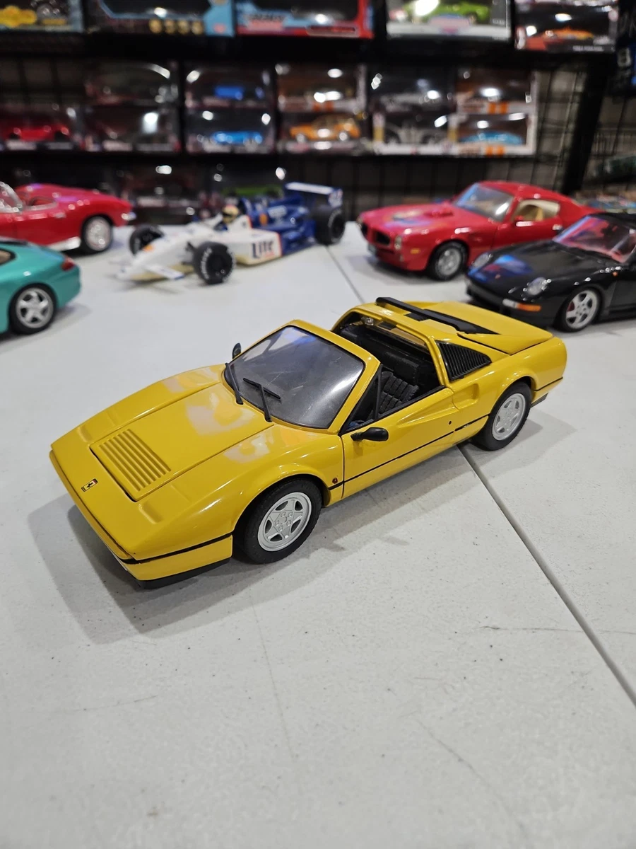 1:18 Ferrari 328 GTS Anson Yellow Diecast Model Car - No Box