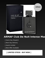 Armaf Club De Nuit Intense Men 105ml EDT Mens Fragrance Long Lasting UK 11/2030