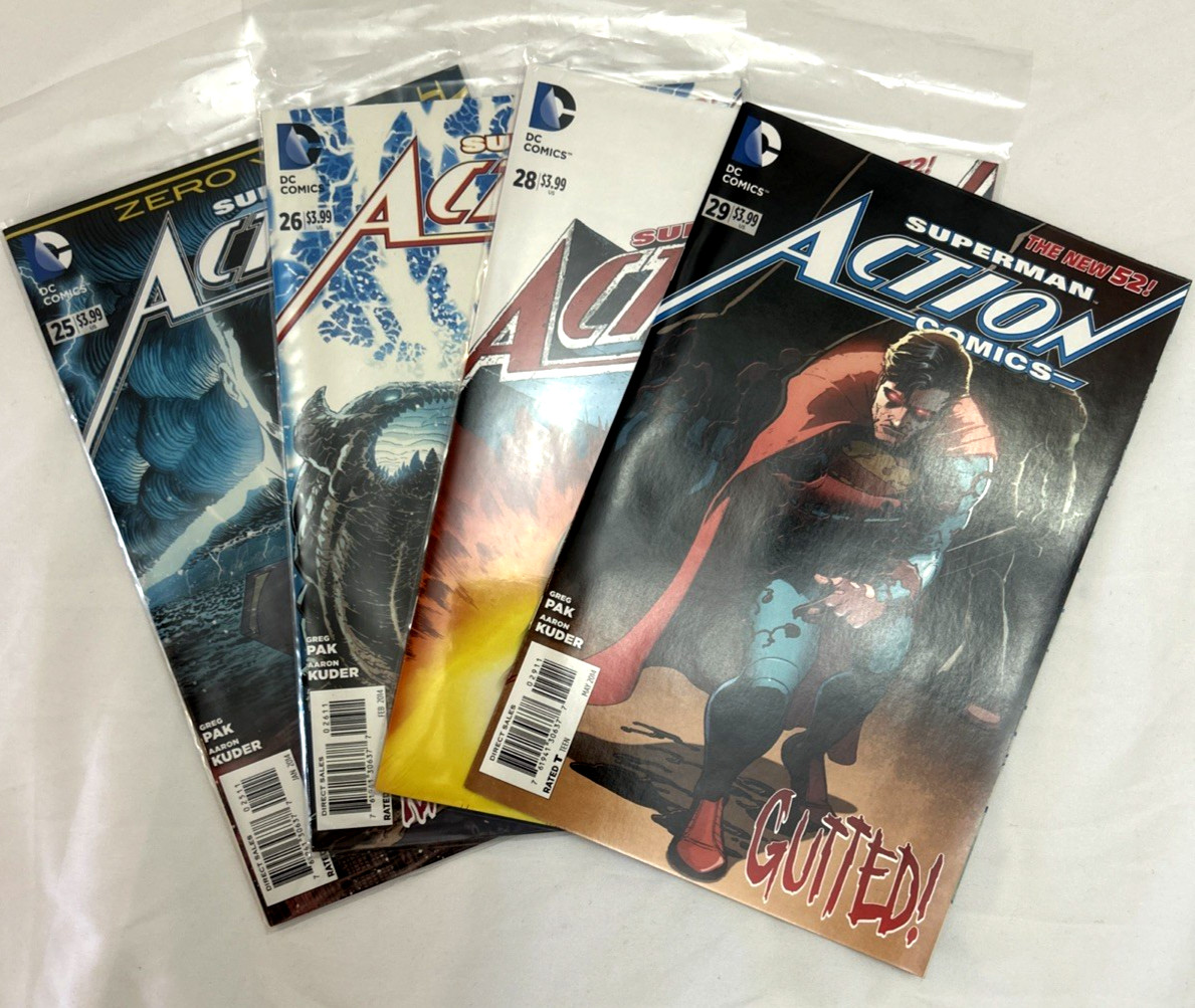 Superman Action Comics 25 26 28 29 "What Lies Beneath" INCOMPLETE DC COMICS