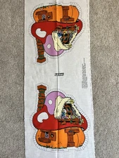 THE SMURFS Mushroom House Wallace Berrie &Co. Vintage Pillow Pattern 1982 16x17