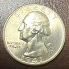 1941 D WASHINGTON QUARTER BRILLIANT UNCIRCULATED Z-218