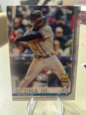 Ronald Acuna Jr 2019 Topps #1 Rookie Cup! Braves! 2 Card Min! Read Description!. rookie card picture