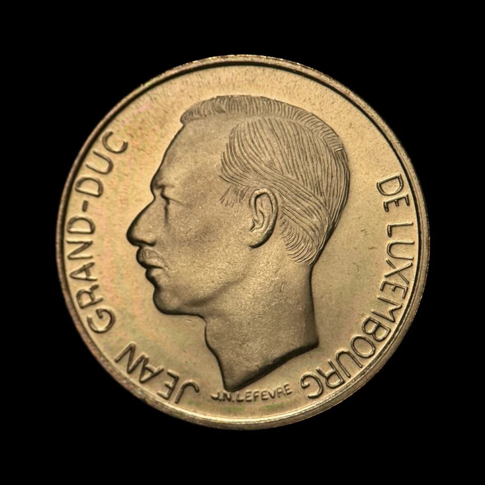 LUXEMBOURG. 1992, 5 Francs - Groussherzogtum Lëtzebuerg, Grand Duke Jean RARE 1 - Image 2 of 3