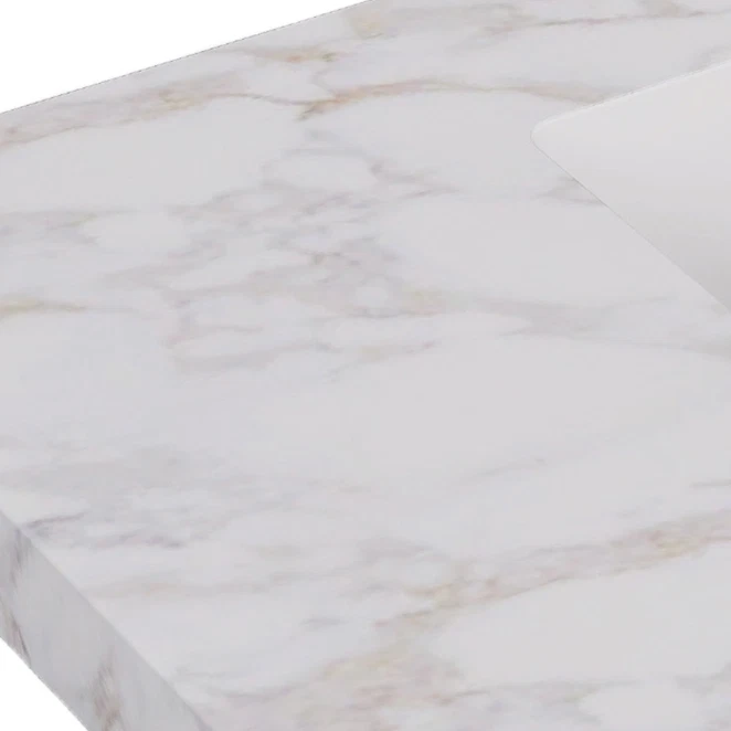 Carrara Gold sintered stone vanity top