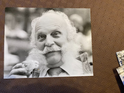 Mike Mr. Moustache Solomons TOASTMASTER HILL END HOSPITAL ST ALBANS FOTO