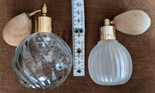 Two Vintage Glass Perfume Bottles