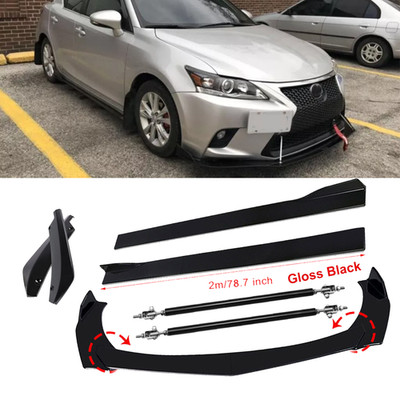 Front Bumper Lip Spoiler Splitter Car Body Rear For Lexus CT200H 14-17 P
