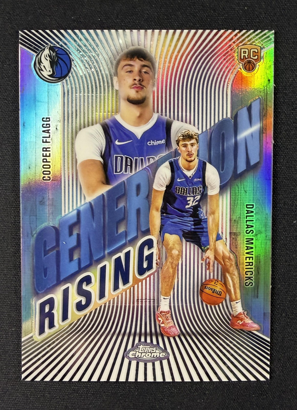2025-26 Topps Chrome Cooper Flagg RC Rookie Generation Rising Refractor